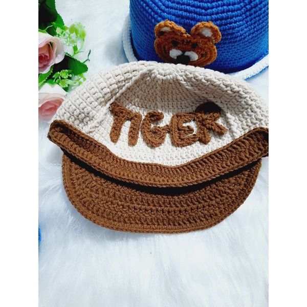 Nón len lưỡi trai thêu tên cho bé