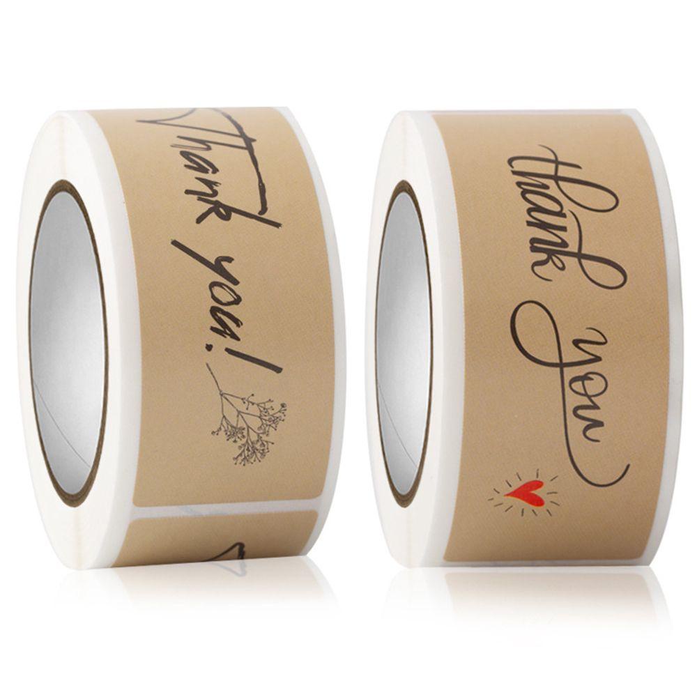 Set 150 Sticker Chữ Nhật In Chữ Thank You