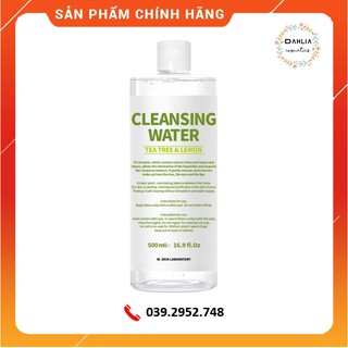 Nước tẩy trang W.SKIN LABORATORY Teatree & Lemon Cleansing Water 500ml