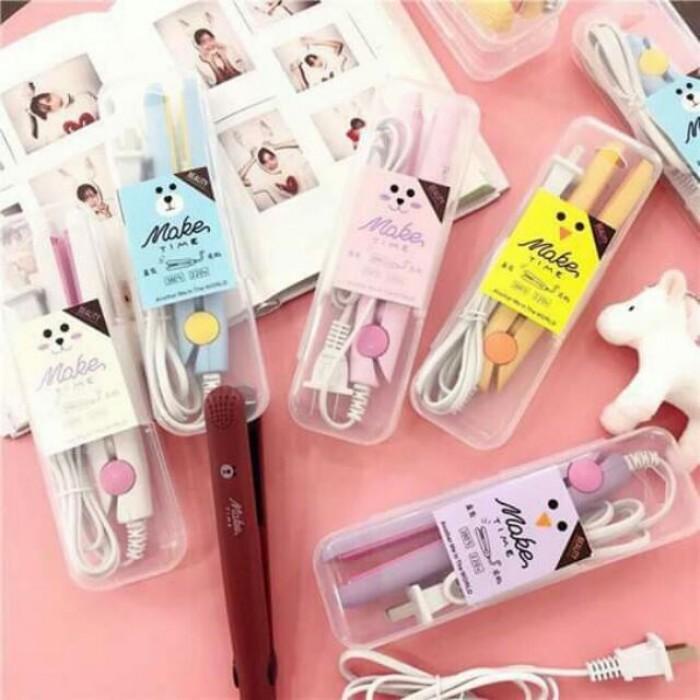 [Siêu Sale] Máy ép, uốn tóc mini  kèm hộp nhựa siêu xinh ( giao màu ngẫu nhiên )-  supersale365