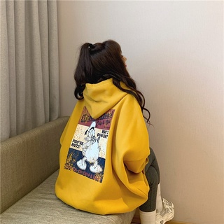 Áo Hoodie Nỉ Bông Ulzzang Form Rộng Cho Nữ Litishop