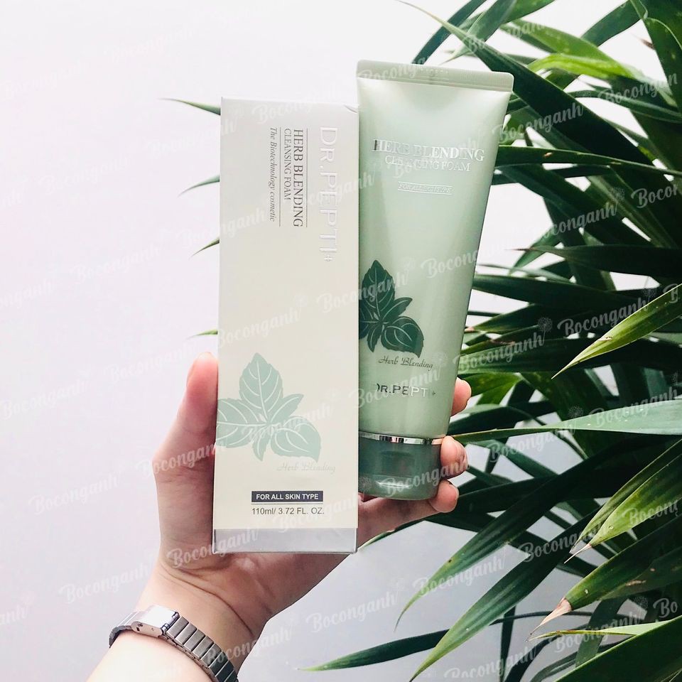 SỮA RỬA MẶT BẠC HÀ TRÀ XANH DR PEPTI+ HERB NATURAL 110Ml