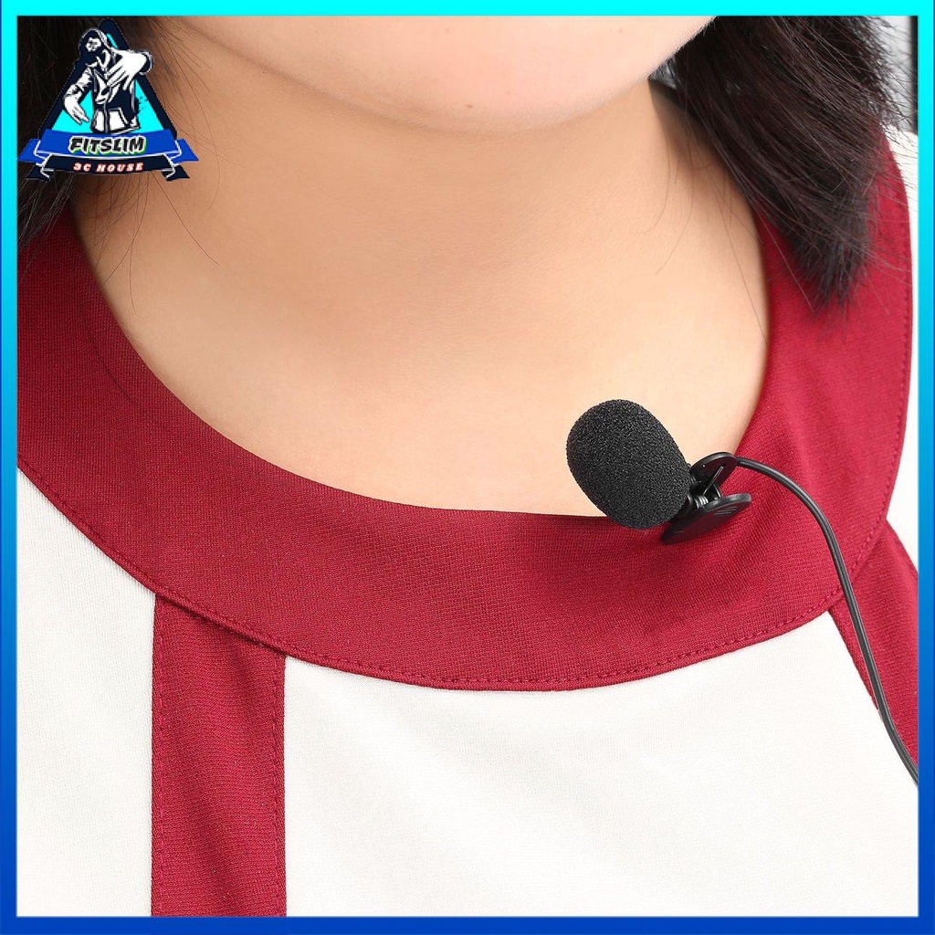 Micro kẹp cổ áo kích thước 3.5mm dành cho máy tính