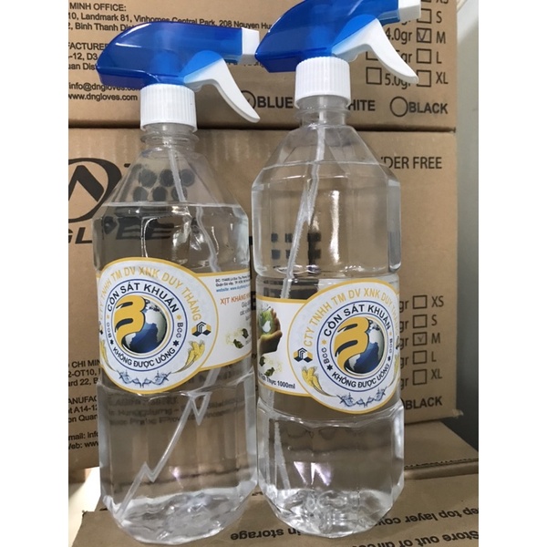 Cồn sát Khuẩn 70 độ và 90 độ , chai 500 mL và 1000 mL