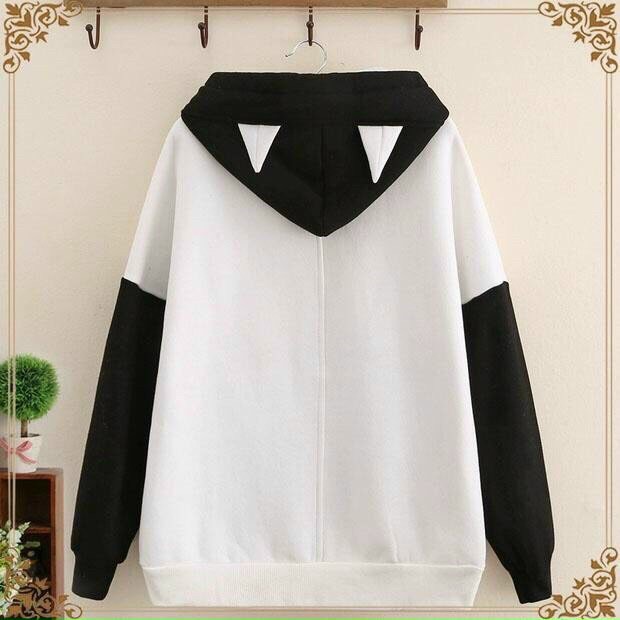 Nikafashion Áo Hoodie Nón Unisex Nam Nữ Chất Vải Nỉ Freesize 1 kích cỡ Form Dáng Rộng Dưới 65kg Mặc Đẹp Hình M.È.O.C.A | BigBuy360 - bigbuy360.vn