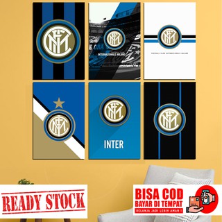 Poster treo tường hình Logo các đội bóng Inter Milan