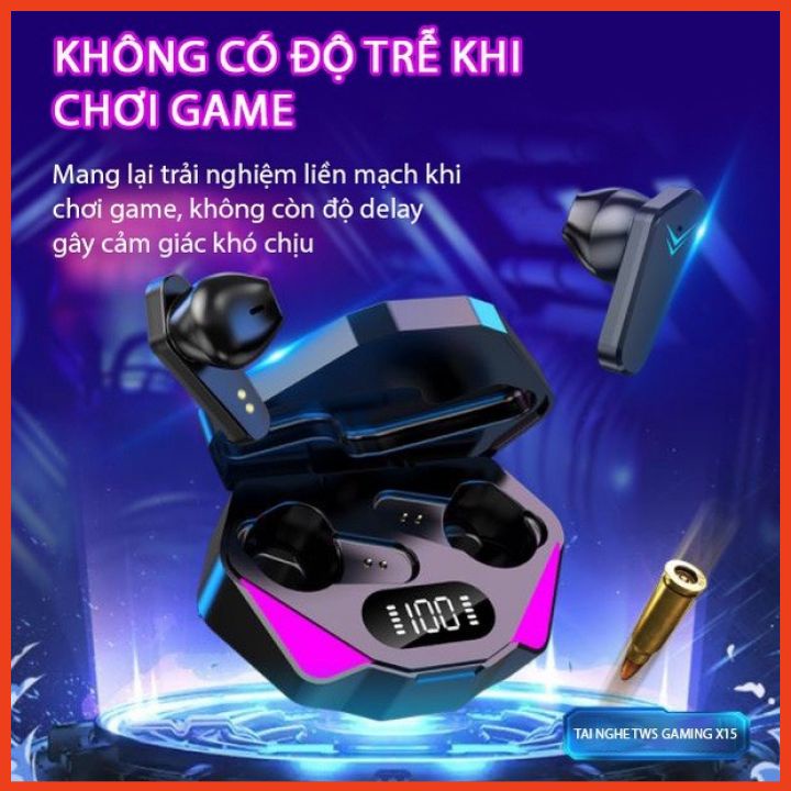 Tai Nghe Bluetooth Không Dây Cảm Biến Chạm Nghe Nhạc Chơi Game Âm Thanh Đỉnh Cao Phù Hợp Với Các Dòng Điện Thoại
