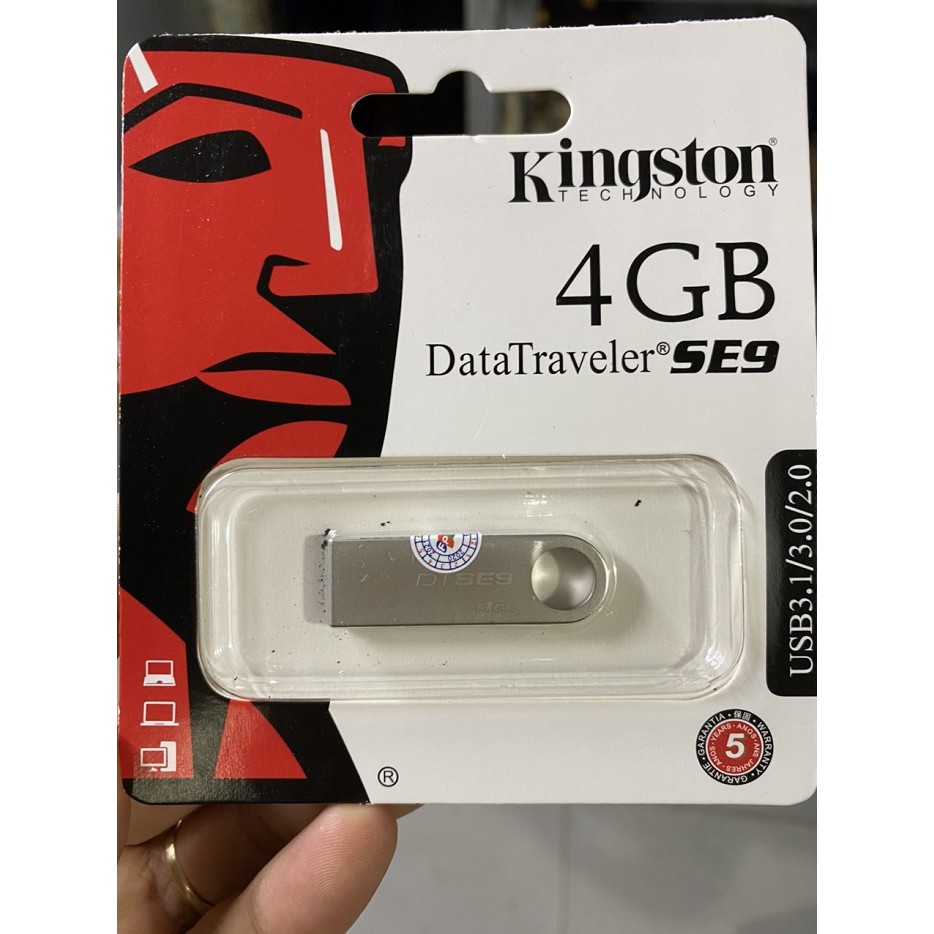 USB Kingston SE9 4GB 8GB 16GB 32GB 64GB Sắt Chống Nước