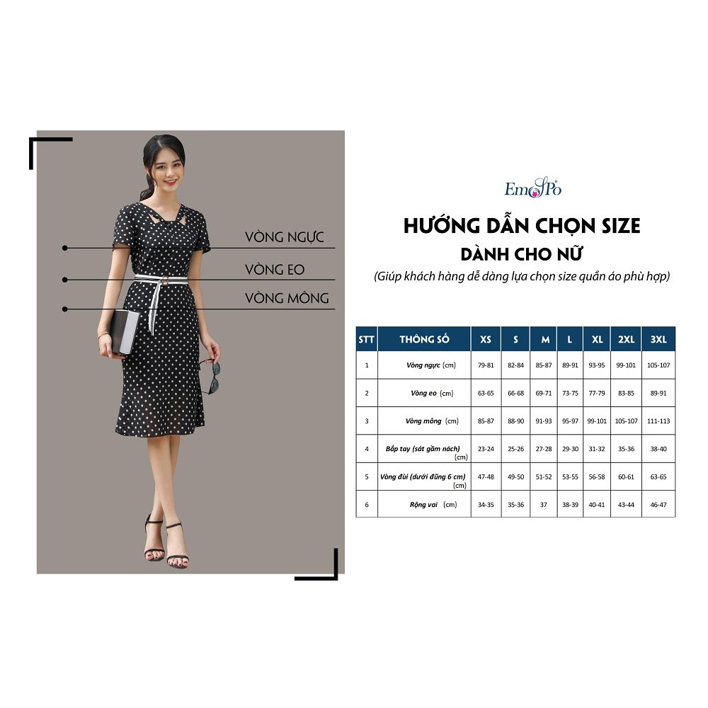 Đầm suông tay bo chun nơ kèm lót hai dây Emspo DS3731 (Be, Vàng)