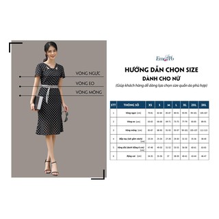 Đầm cổ tròn, sát nách Emspo DS3518 (Đỏ, Đen)
