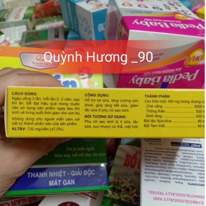 Viên uống LATIFOL hộp 30 viên giúp mang lại dòng sữa mát lành cho bé