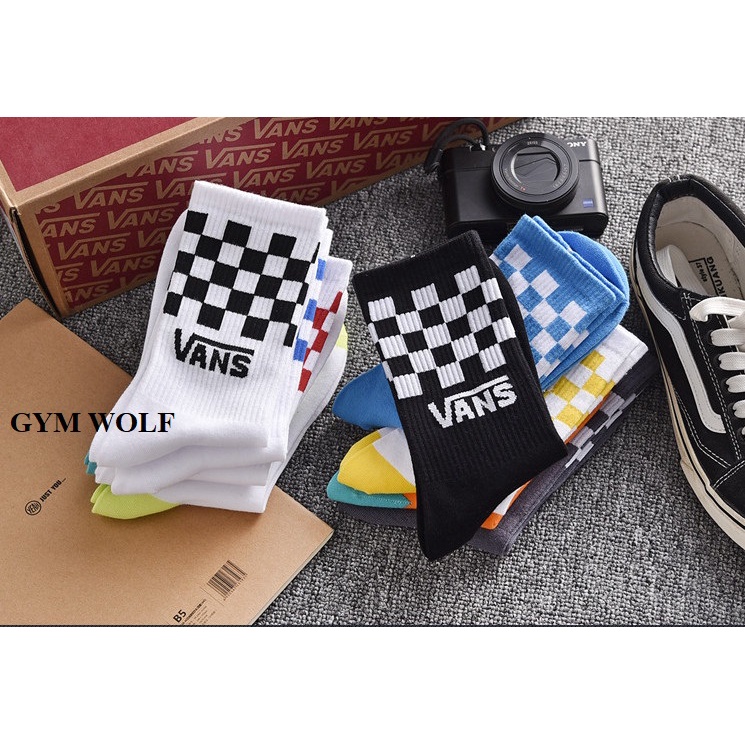 Vớ VANS, Tất VANS CARO cao cổ Nam Nữ nhiều màu xu hướng đường phố.