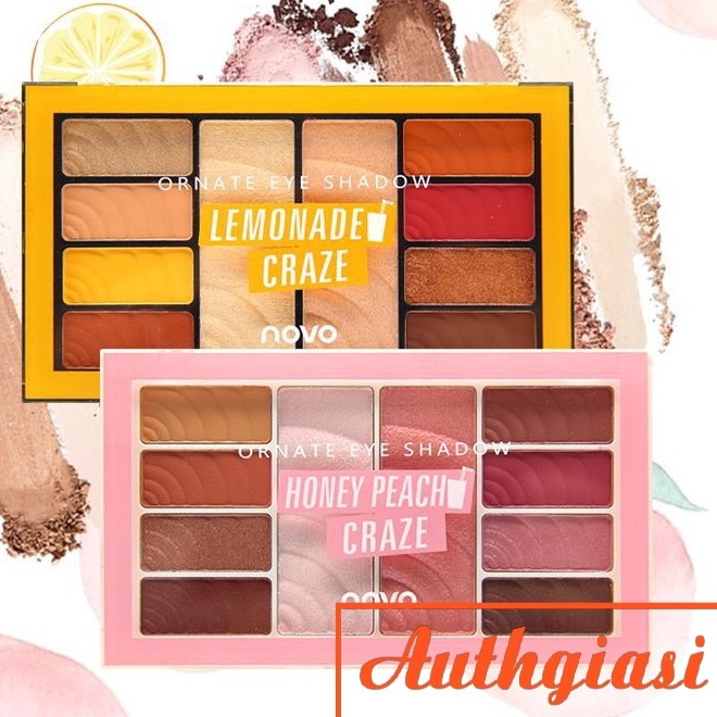 Bảng phấn mắt má hồng và highlight Novo Ornate Lemonade Craze mềm mịn da | BigBuy360 - bigbuy360.vn