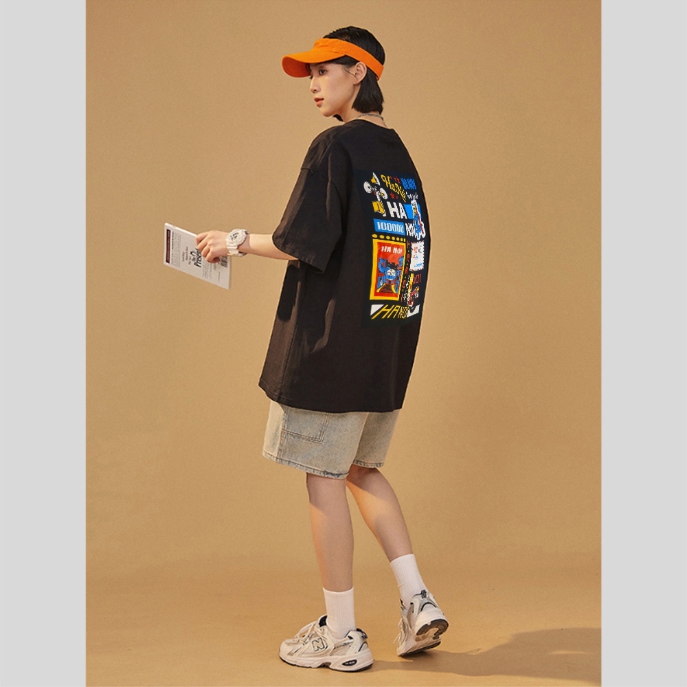 Áo Thun Nam Nữ Tay Lỡ Hà Nội Unisex Form Rộng , Áo Phông Tay Lỡ Hà Nội Phông Rộng Cotton Chuẩn Form Hàn Quốc | BigBuy360 - bigbuy360.vn