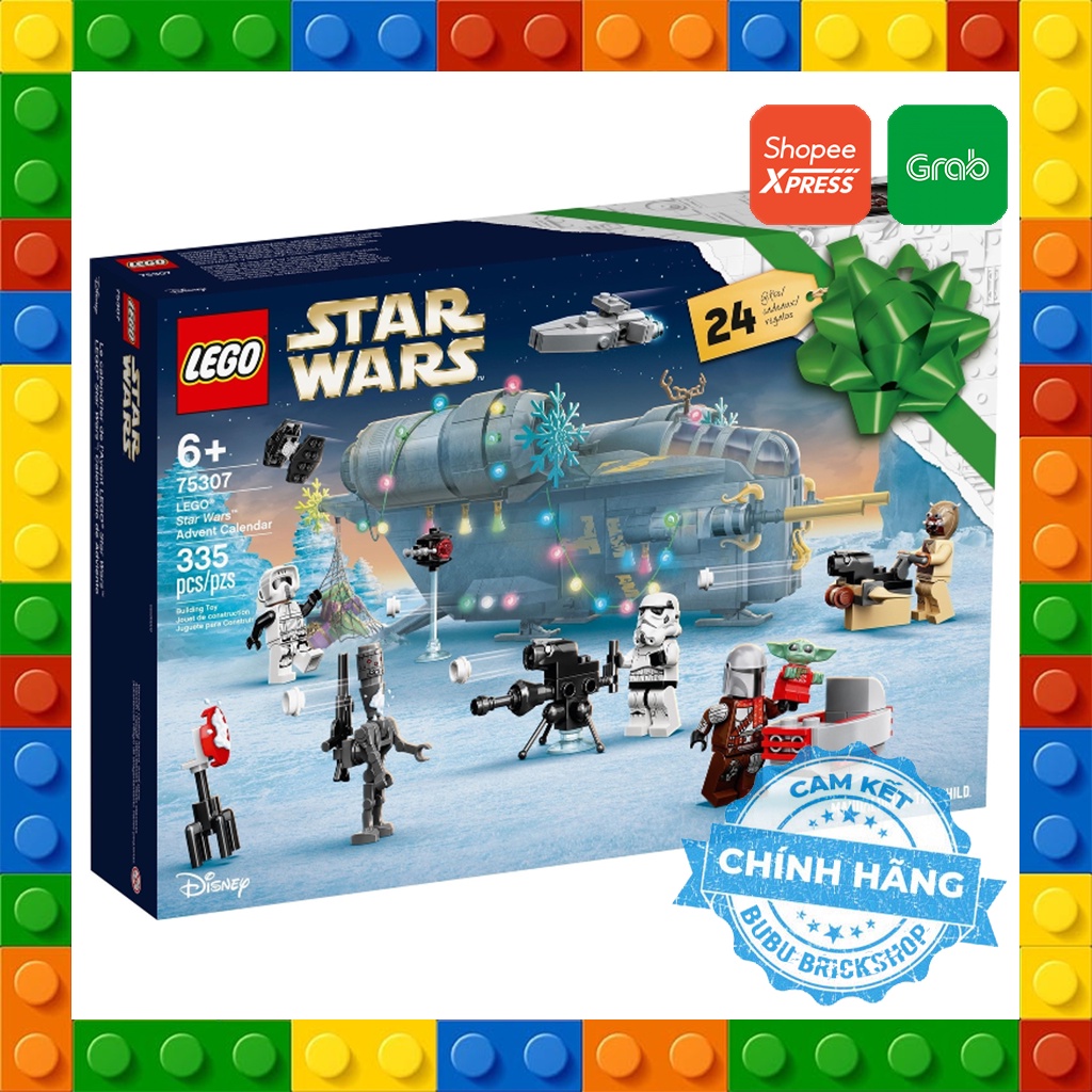 [Xé lẻ] Lego Star Wars 75307 - Bộ xếp hình Lego Advent Calendar 2021
