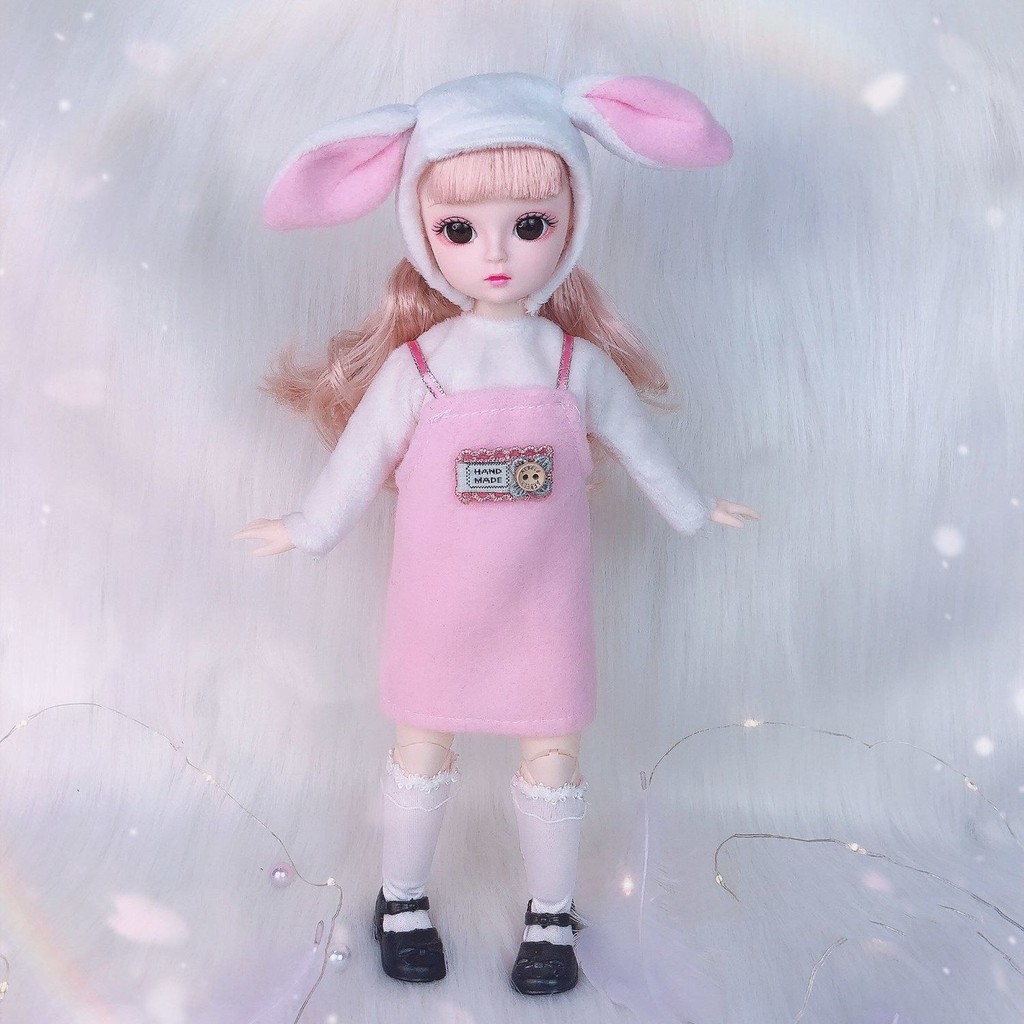 Búp Bê Barbie Mắt Thật 3d 30cm Chất Lượng Cao Cho Bé Gái