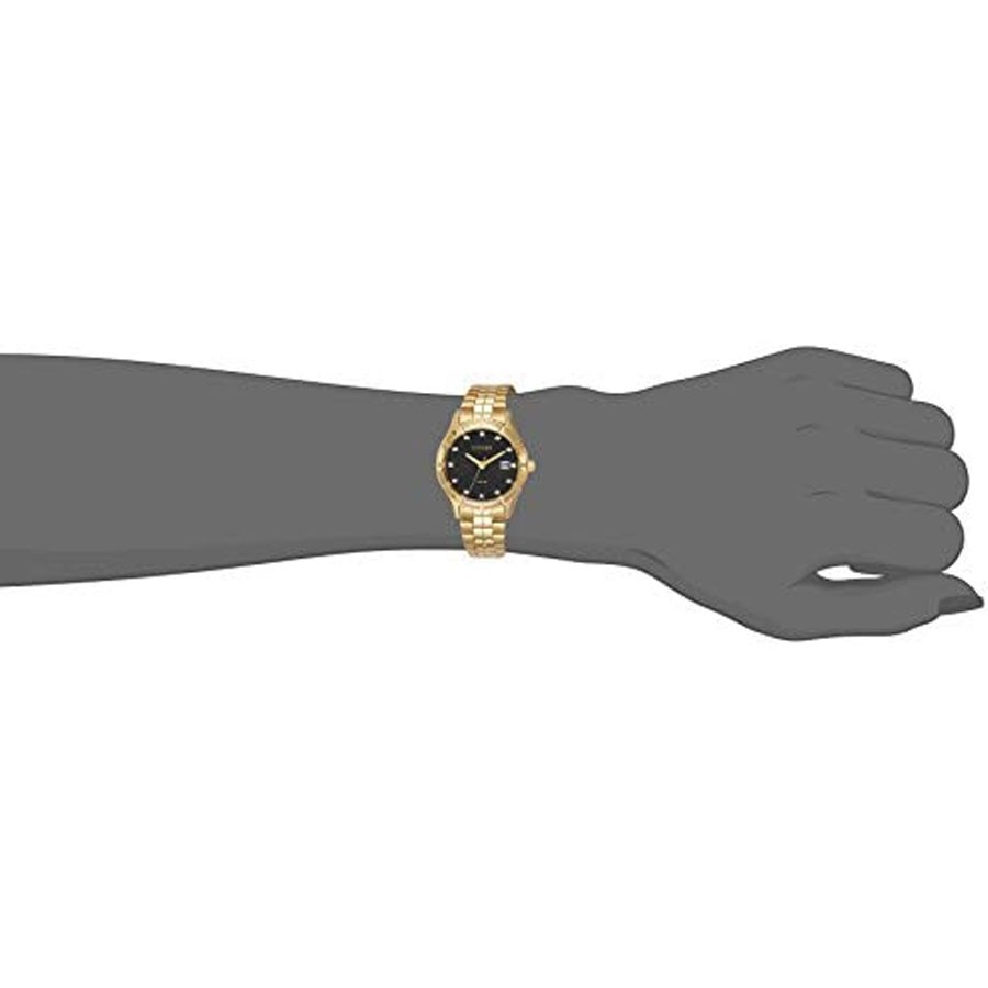Đồng Hồ Nữ Citizen Đính Đá Swarovski Dây Thép Không Gỉ EU6042-57E - Mặt Đen
