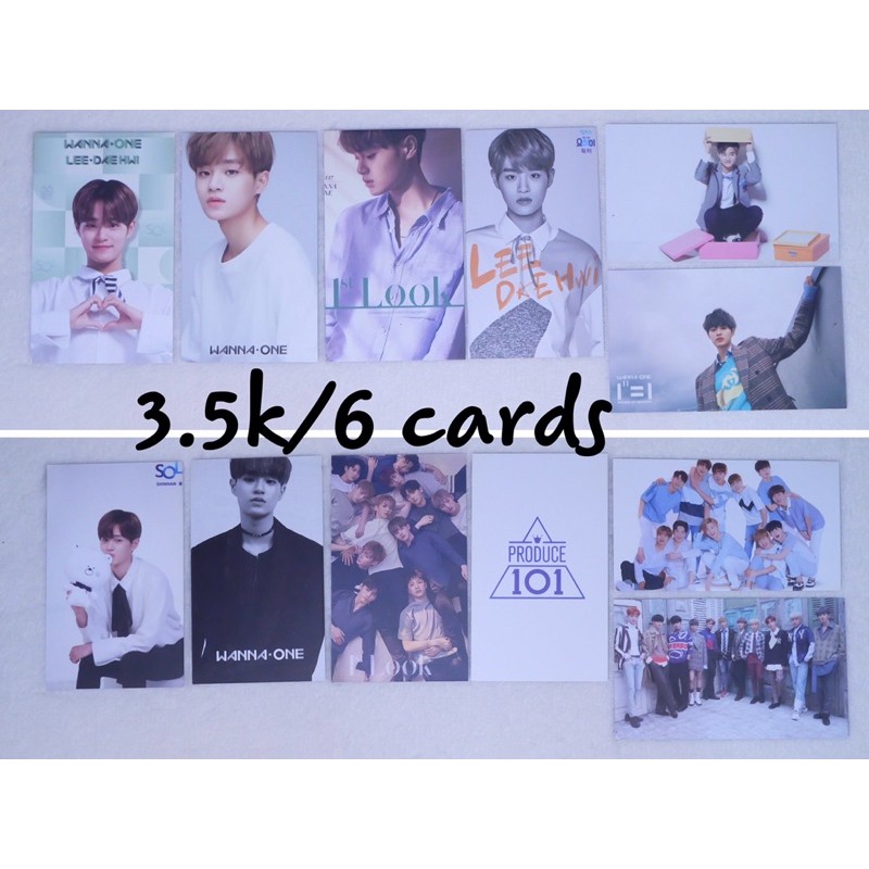 (có sẵn) set card thành viên Wanna One