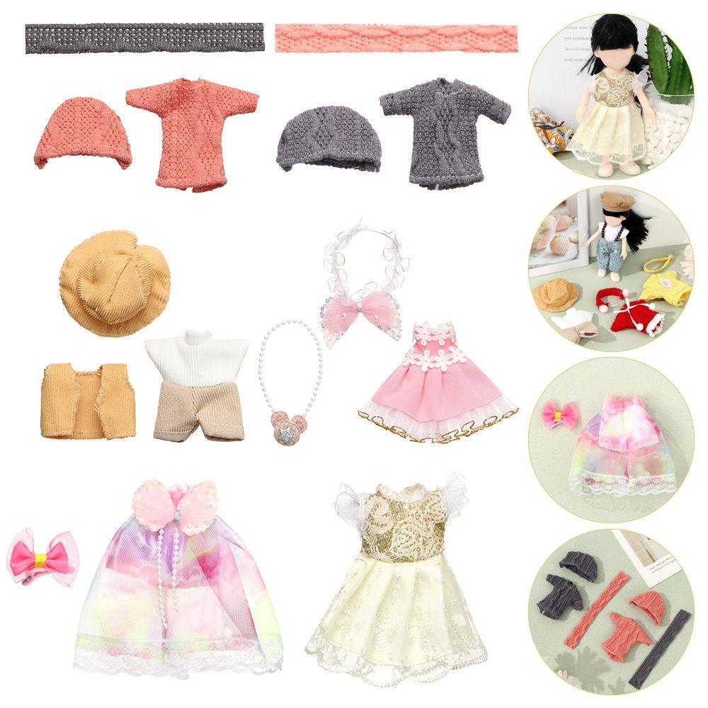 Đầm Vải Thời Trang Cho Búp Bê 16~17cm