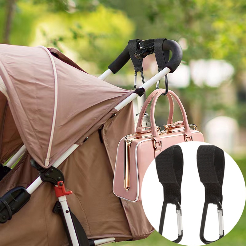 Móc Treo Đồ Đa Năng Bằng Hợp Kim Nhôm Gắn Xe Đẩy Em Bé