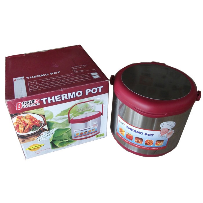 Nồi Ủ Nhiệt Đa Năng 6Lit Decker’s Home SX-60BF - Hàng Chính Hãng