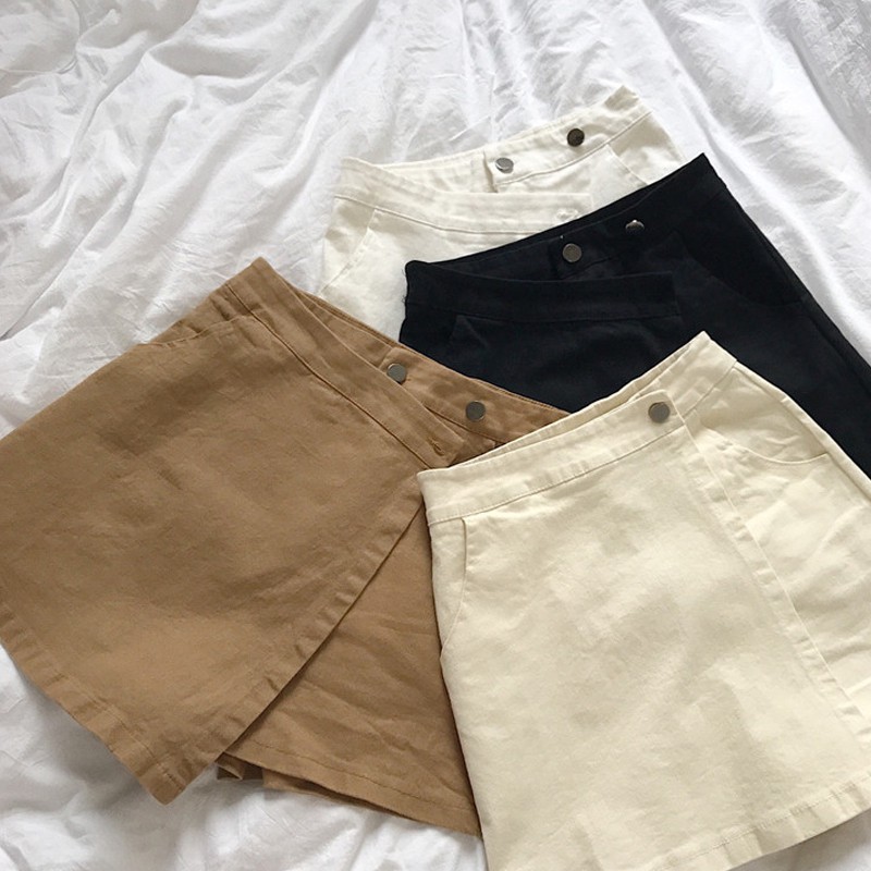 (sẵn đen S) Quần Short Kaki giả váy cá tính (ORDER) | BigBuy360 - bigbuy360.vn