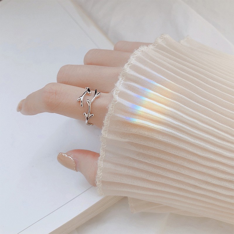 Nhẫn Đeo Ngón Tay B789 Hình Hoa / Cây Cối Độc Đáo