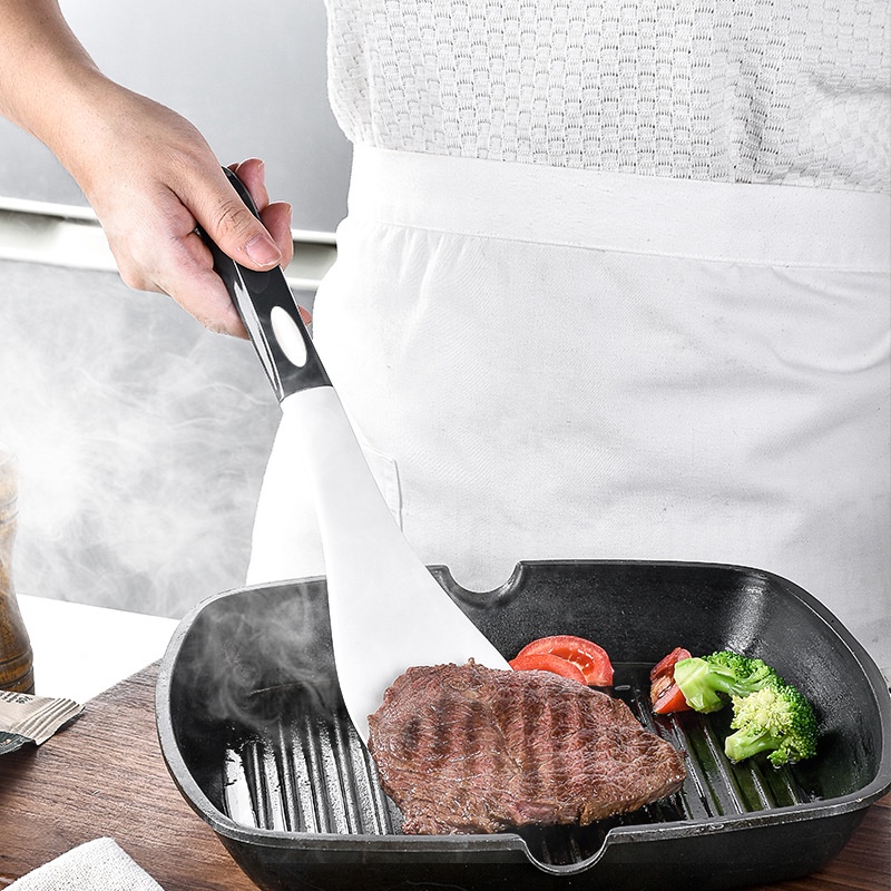 Bộ Dụng Cụ Nấu Ăn Bằng Silicone Cán Gỗ Không Dính Tiện Lợi