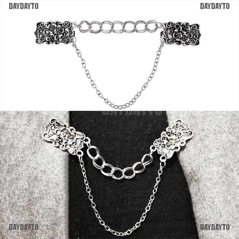 Ghim Cài Áo Hình Hoa Phối Dây Xích Thời Trang Cho Nữ