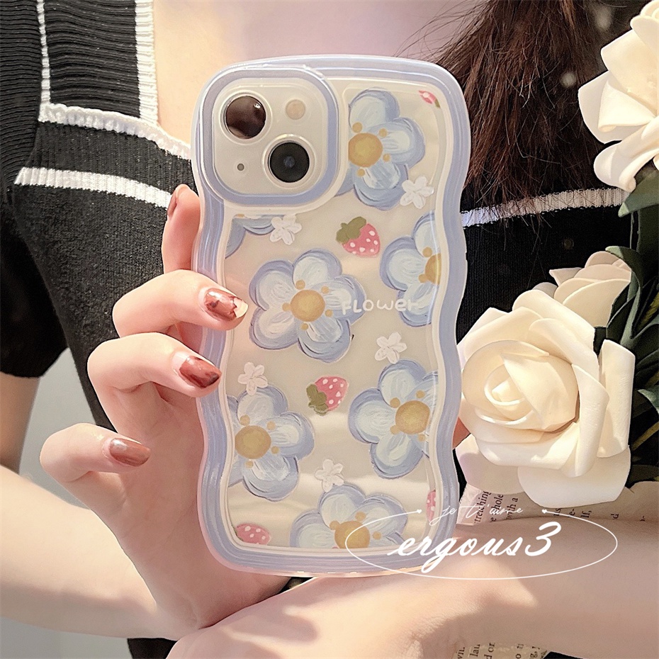 Ốp Điện Thoại Mềm Họa Tiết Hoa Đơn Giản Cho iPhone 14 13 12 11 Pro Max SE2020 X XR Xs Max 7 8 Plus
