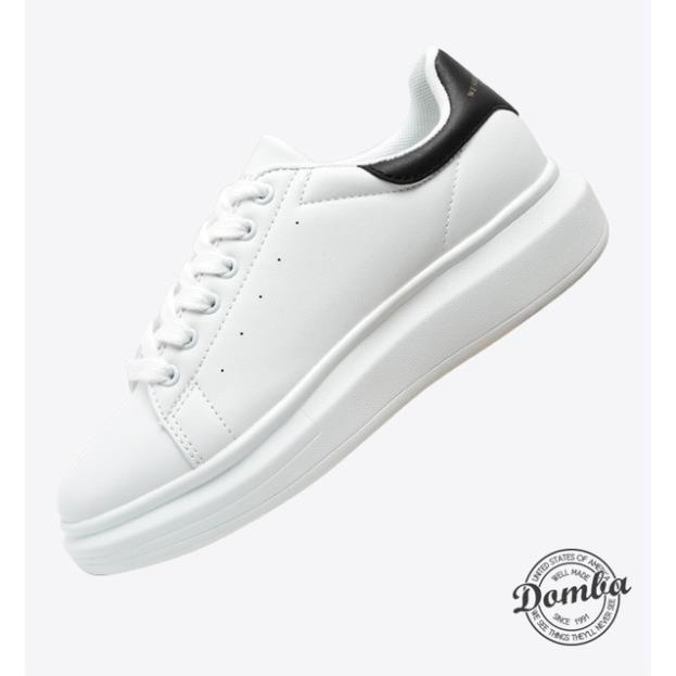 Giày thể thao sneaker Domba gót đen H-9111 cho Nam và nữ (phối đồ đa dạng: jean, váy, crotop,..) ⬇