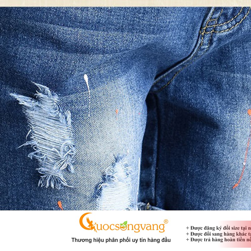 Quần nữ quần short jean nữ mài rách GLQ035 Cuocsongvang