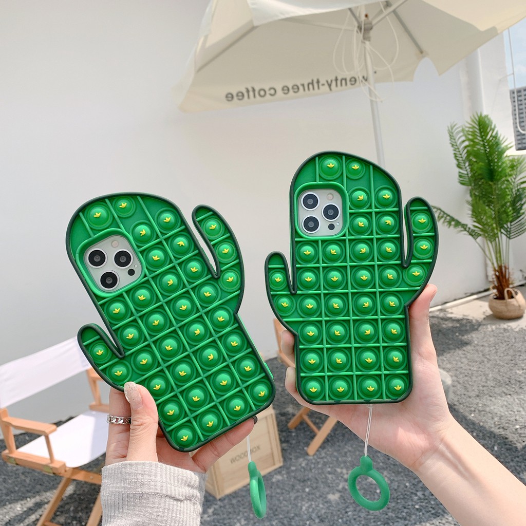 Ốp Lưng Silicone Họa Tiết Cây Xương Rồng Dễ Thương Cho Iphone 7 8 Plus 11 Cute Iphone 11 Pro11 Promax 12 12 Pro 12 Promax
