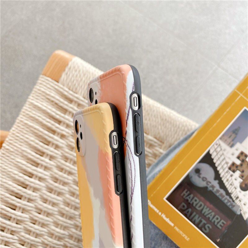 Ốp điện thoại silicon dẻo in hình màu Wy25 cho iphone 12 Pro Max 12 Mini 11 Pro Max XS Max XR X 8 Plus 7 Plus SE 2020