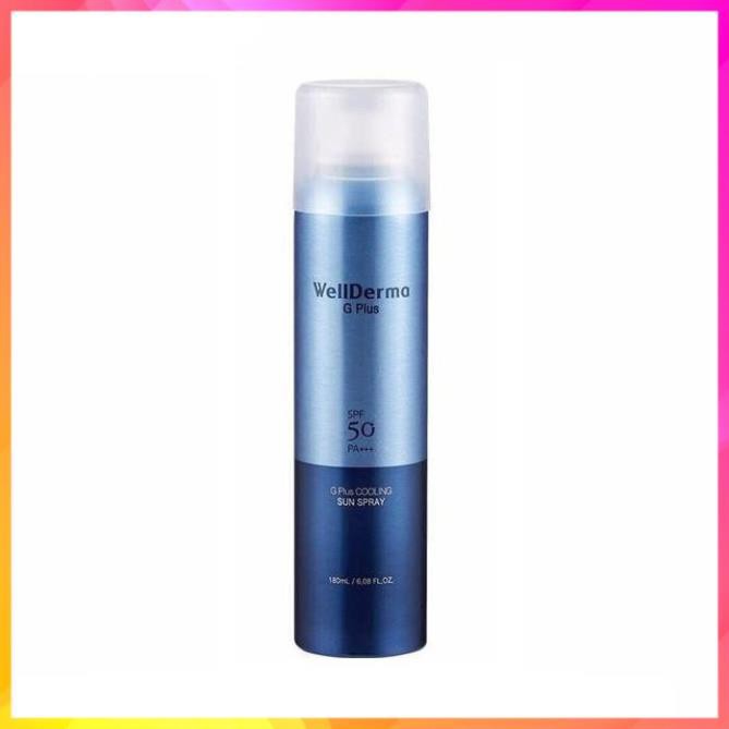 Xịt chống nắng Wellderma G Plus Cooling Sun Spray SPF 50Pa++++