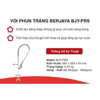 Vòi phun tráng Berjaya BJY-PRS - Hàng chính hãng