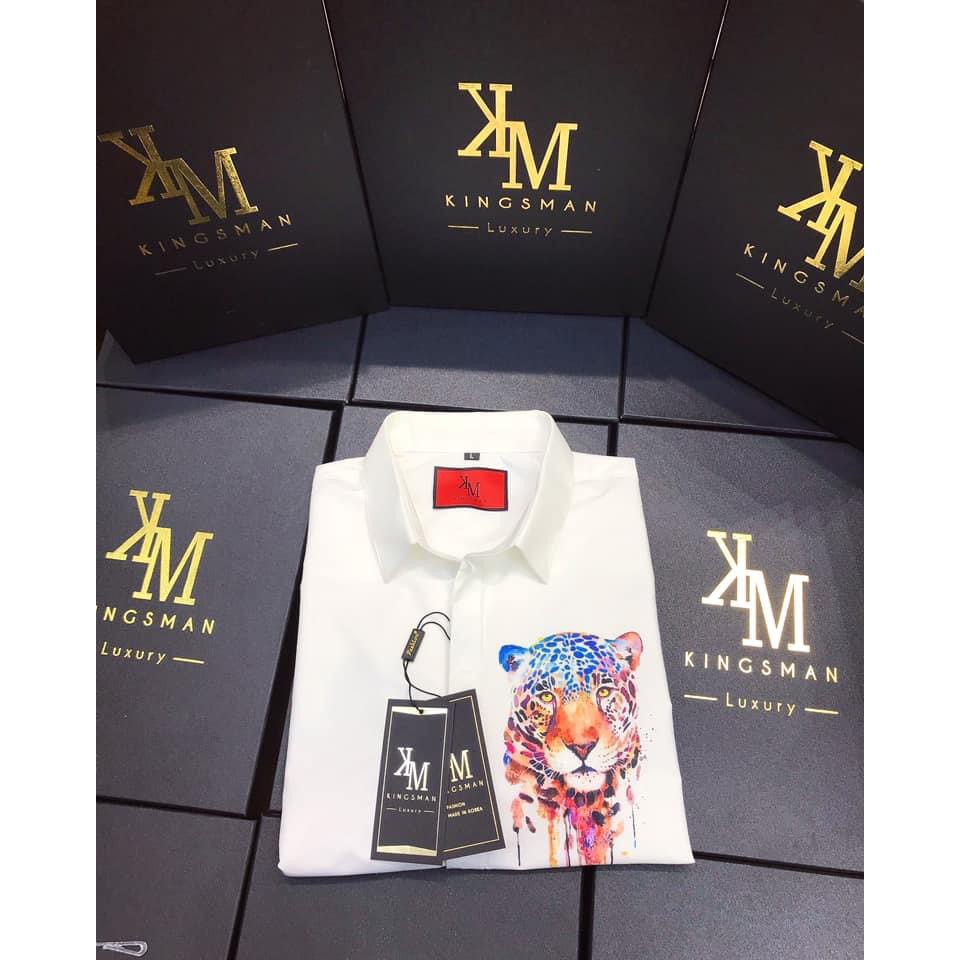 áo sơ tay dài in cọp 7 màu cực kỳ sang trong và tinh tế GKM