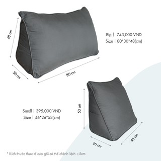 [EVERON] Gối Tựa Tam Giác 2 Size