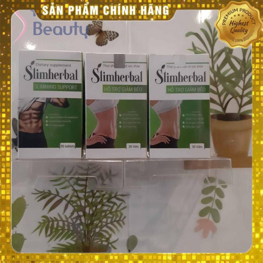 [COMBO 3 HỘP] VIÊN UỐNG GIẢM CÂN SLIM HERBAL - Giảm Cân Hiệu Quả Không Gây Mất Nước Mệt Mỏi - CHÍNH HÃNG HỘP 30 VIÊN