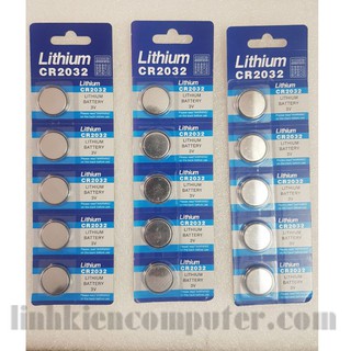 Pin CMOS máy tính  - Vỉ 5 viên PIN CMOS lithium CR2032 cho các thiết bị điện tử, máy tính laptop, pc