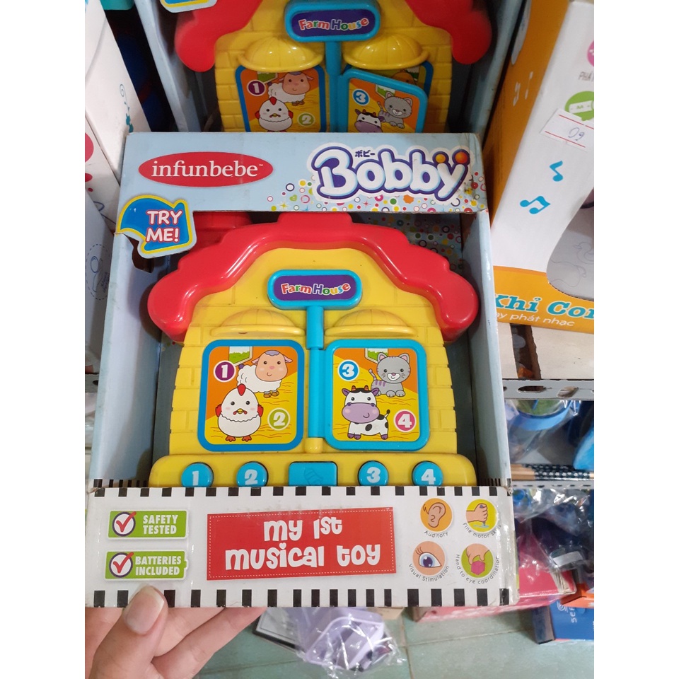 Đồ chơi ngôi nhà hình khối Infunbebe quà tặng từ Bobby