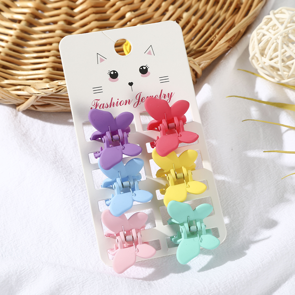 Haimeikang Set 6 kẹp tóc mini đơn giản thời trang Hàn Quốc cho nữ