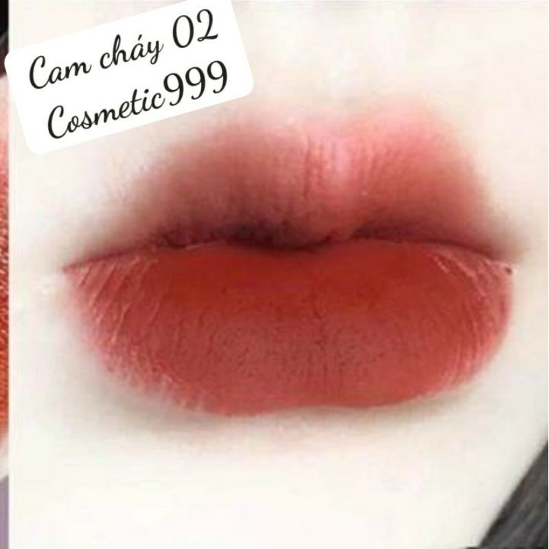 (Auth 100%)set son thỏi 3 cây sivanna color luxury mousse matte lipstick thái lan chính hãng đỏ đậm, cam cháy, đỏ cam