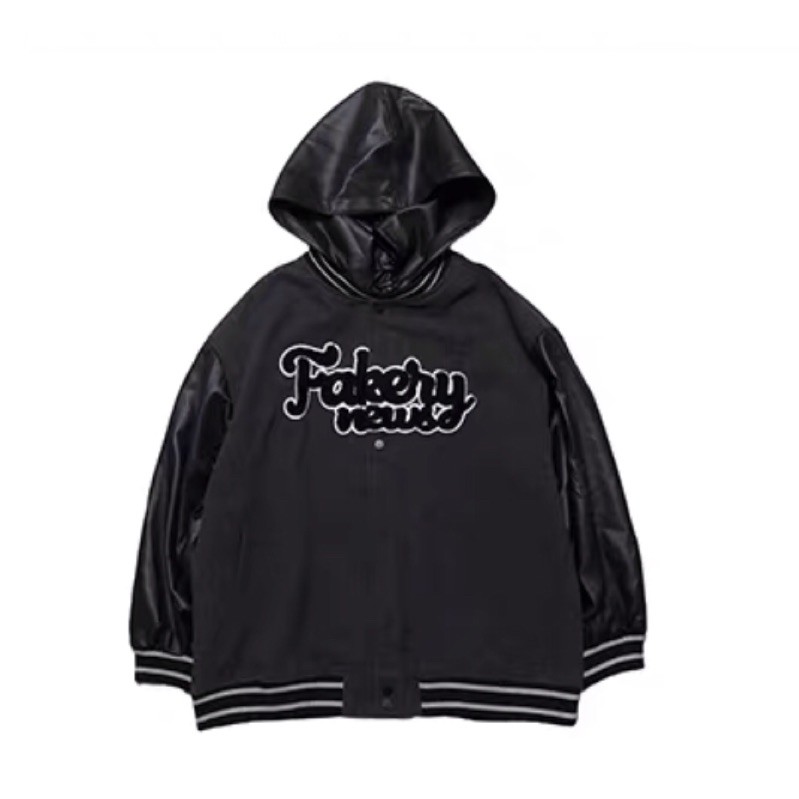 FAKERY NEWS VARSITY JACKET ( ảnh thật) 16typh