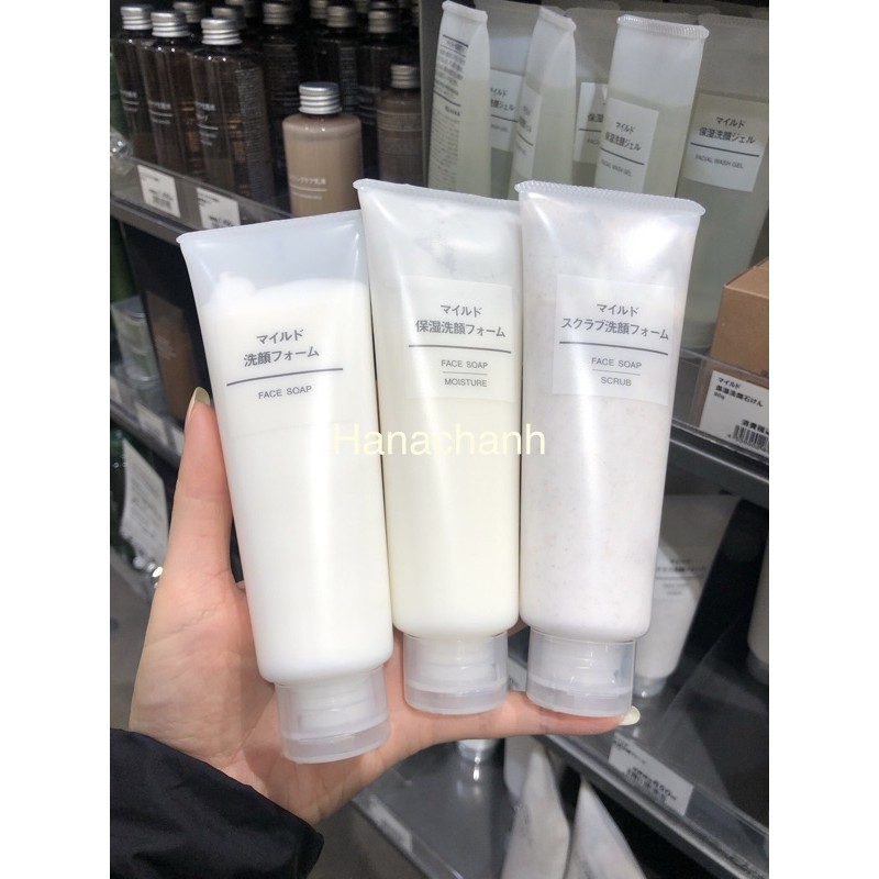 Sữa rửa mặt muji đủ loại