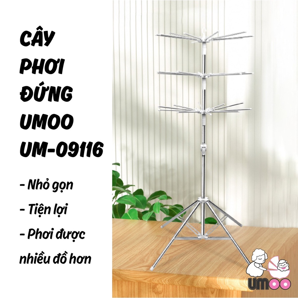 Cây Phơi Đồ Umoo Đứng Umoo Chính Hãng UM-09116