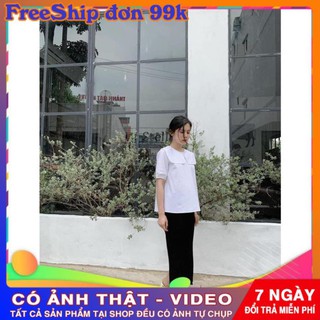 Áo sơ mi trắng cổ cách điệu