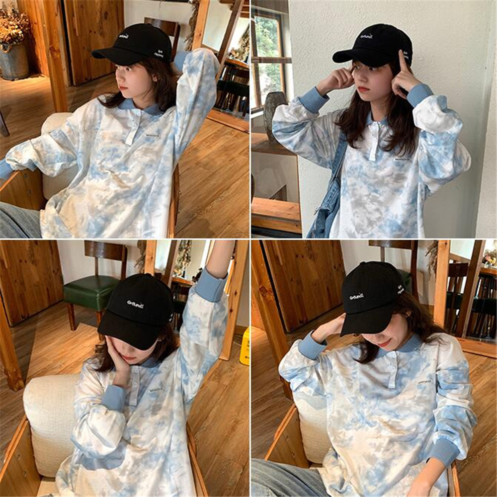 Mũ lưỡi trai thêu chữ phong cách thời trang cho nữ