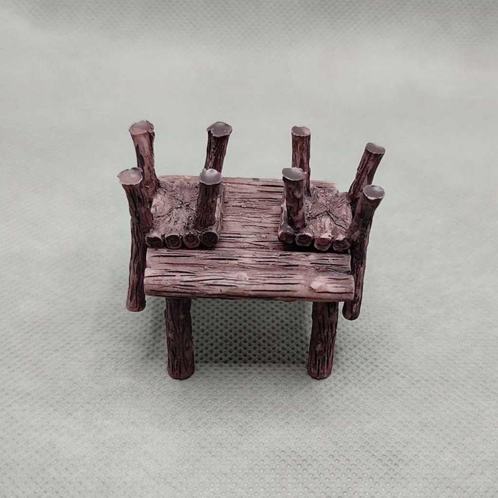 Bộ Bàn Ghế Và Ghế Mini Bằng Nhựa Resin DIY Trang Trí Nhà Cửa / Sân Vườn