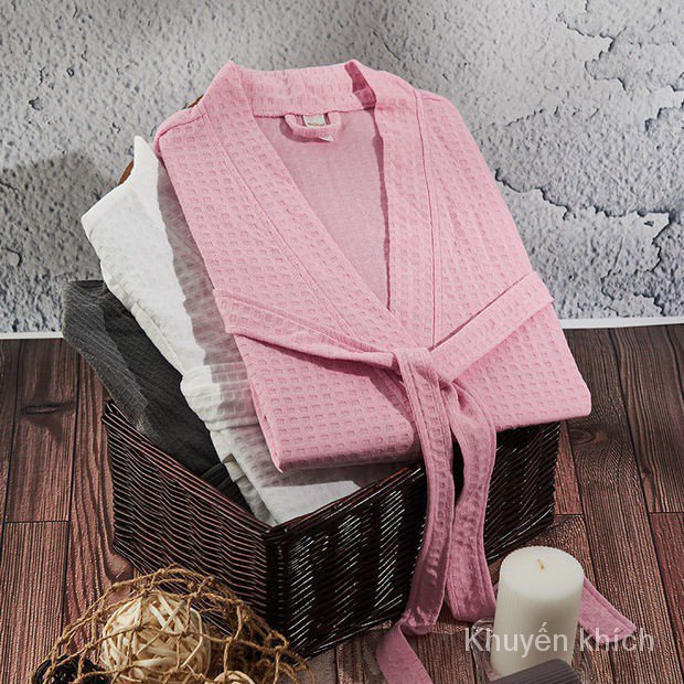 Áo choàng tắm ngủ mỏng dáng rộng điều hòa khí kiểu xuân thu Nhật Hàn quyến rũ cho nam và nữ | BigBuy360 - bigbuy360.vn